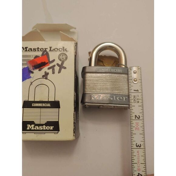 Master Lock 5KA LAMINATED PADLOCK 2" Wide Laminated Steel Pin Tumbler Padlock - Picture 1 of 5